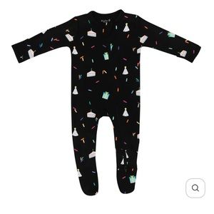 Kyte Baby - Midnight Party Zippered Footie - 12-18mo